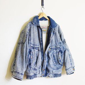 vintage Winstar sherpa-lined denim jacket